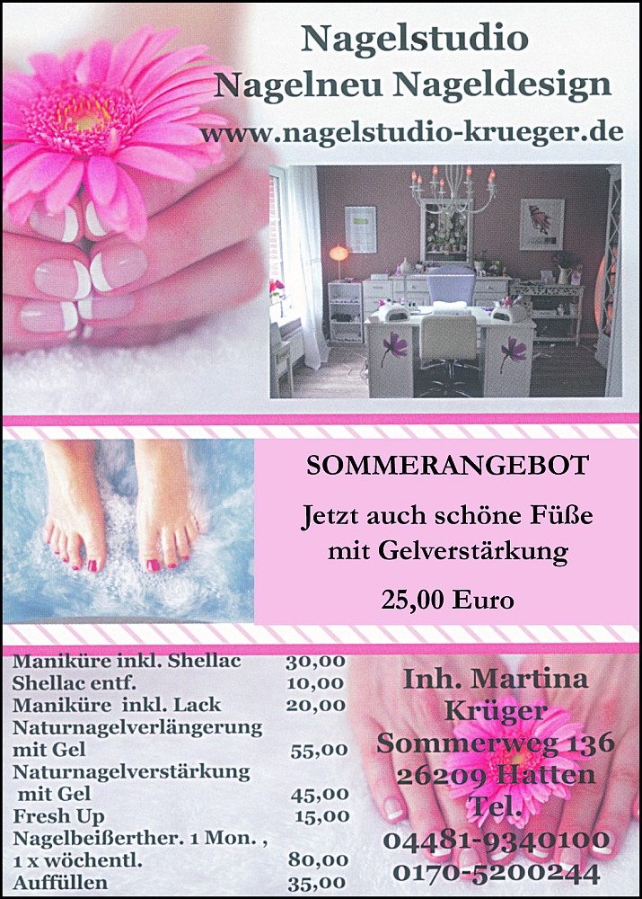 Nagelstudio Kr&uuml;ger Sandkrug